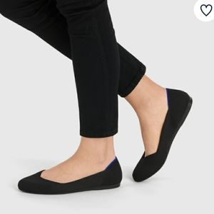 Rothy's Black Round Toe Ballet Flats Shoe Size 9.5